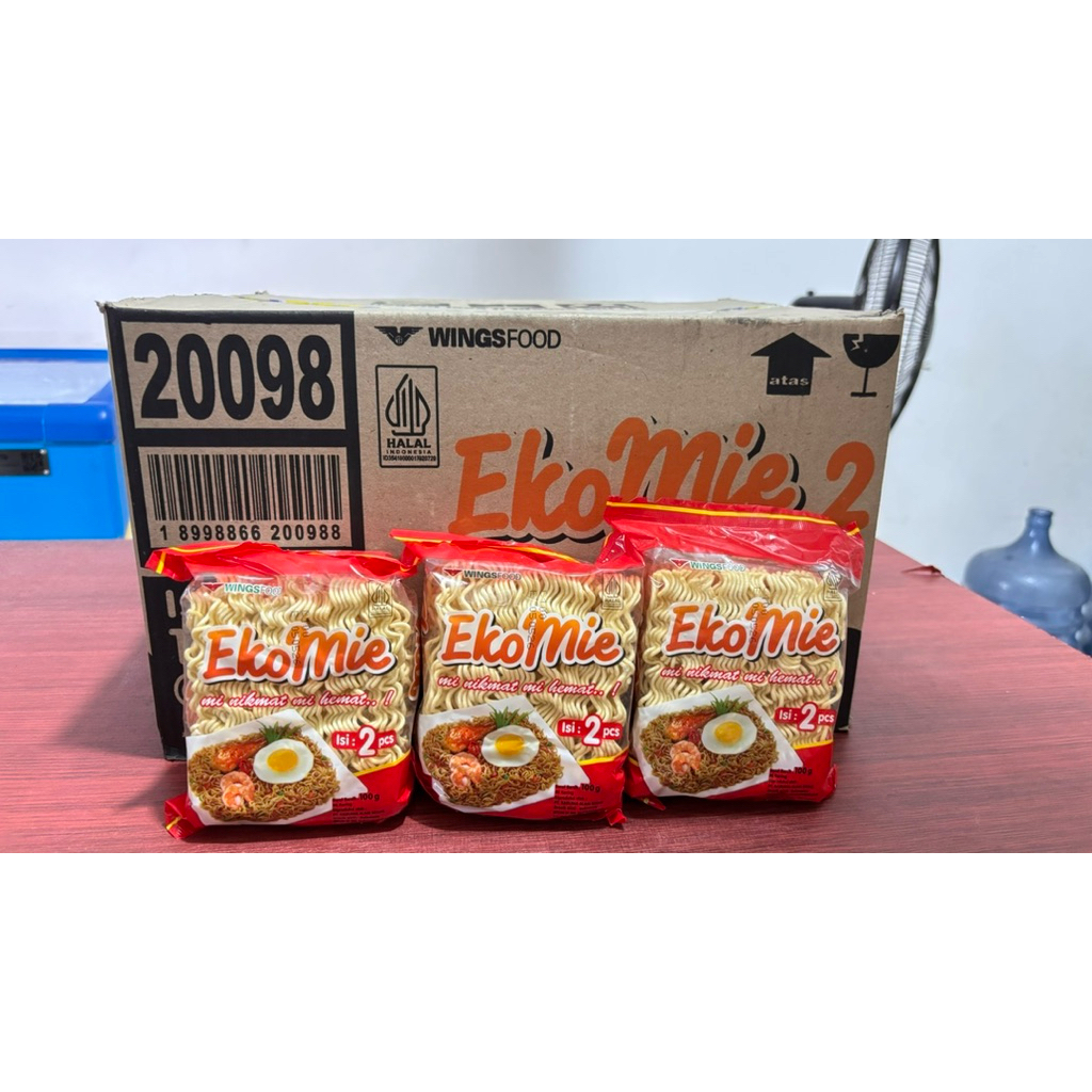 EKO MIE PER DUS (ISI 12 Renteng), 1 Renteng 3 Pcs