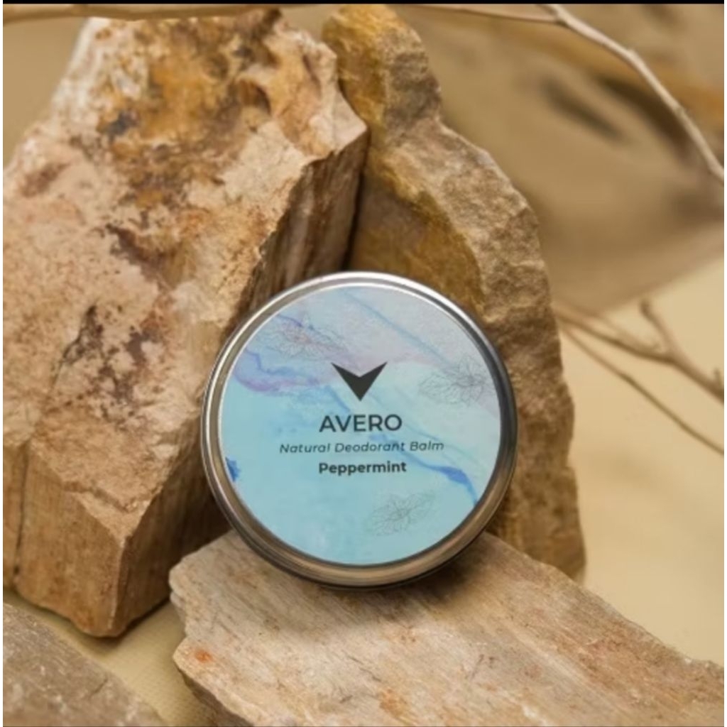 Avero Deodorant Balm Alami 30gr BPOM dan Halal - Anti Bau Badan, Tidak Lengket