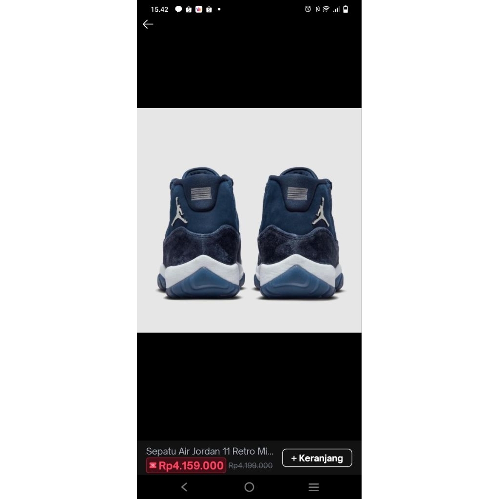 SEPATU  NIKE AIR JORDAN 11 RETRO MIDNIGHT NAVY