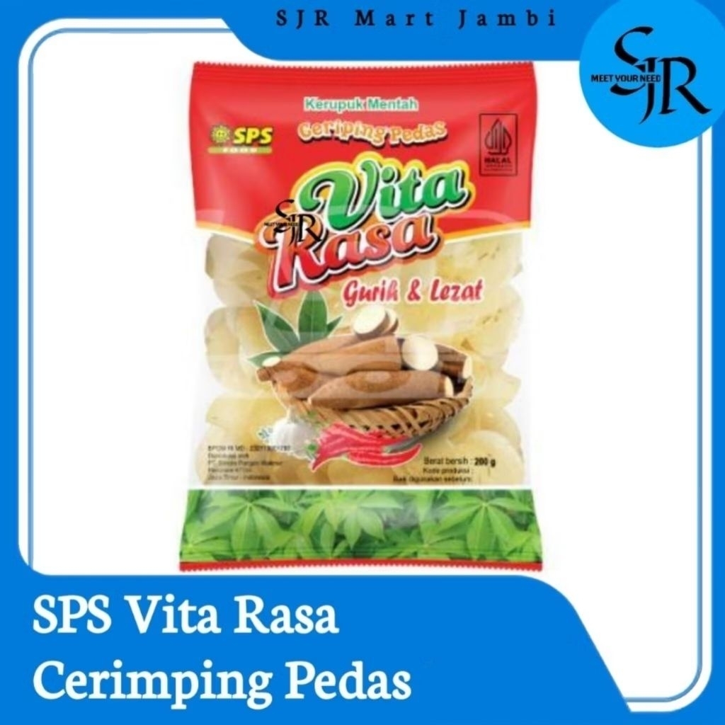 [Kerupuk] SPS - VitaRasa Kerupuk Ceriping Pedas Mentah