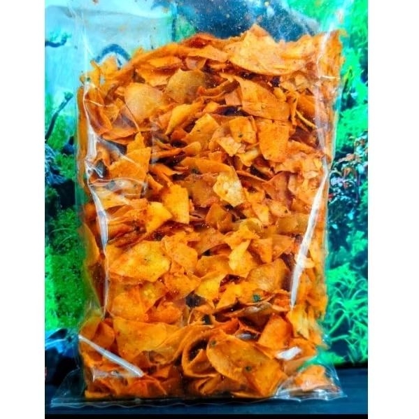 kripik kriwil pedas 250g / kriwil pedas / kripik pedas