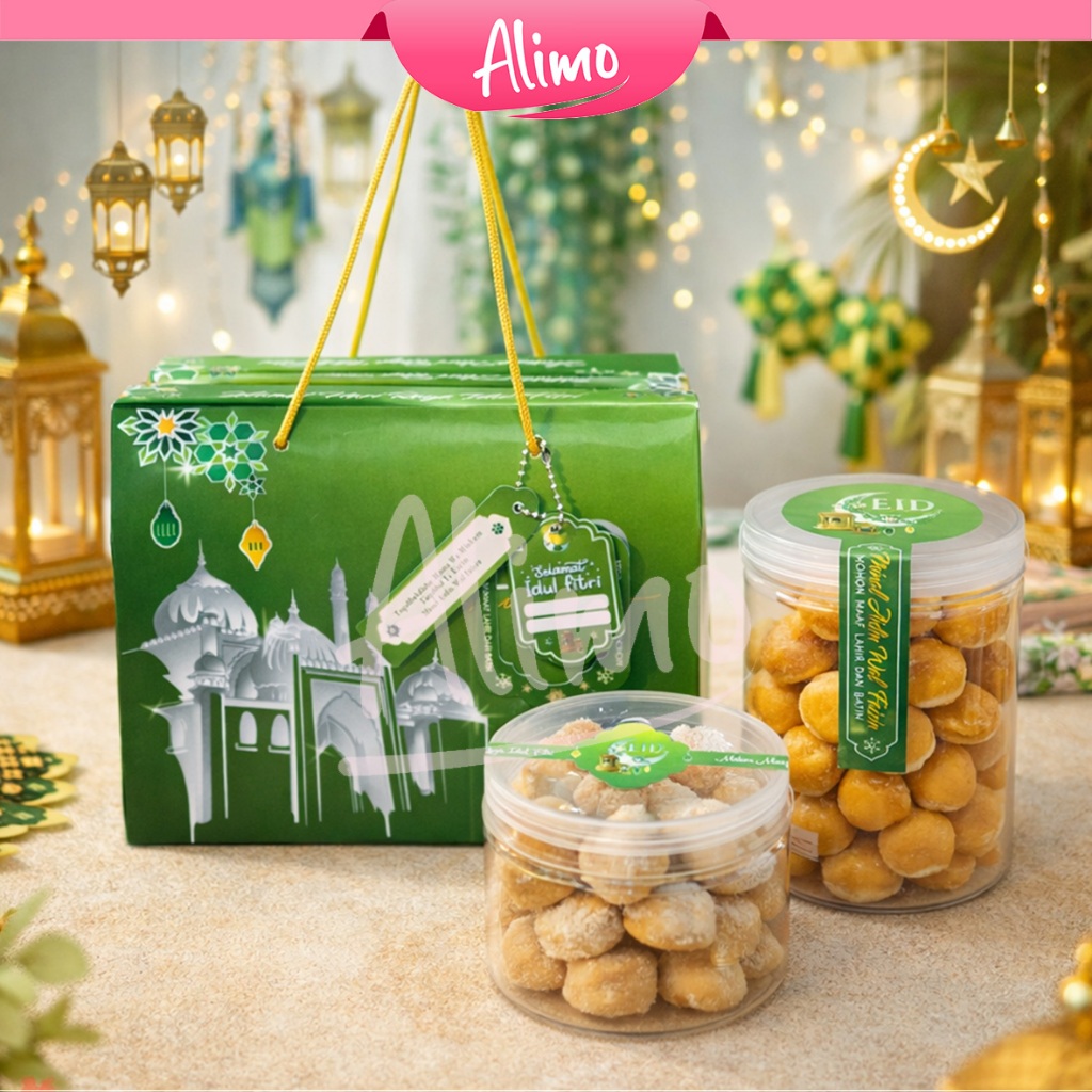 Box Hampers Lebaran Paperbag Lebaran / Box Hampers Edisi Lebaran Gable Box Souvenir Hampers Lebaran