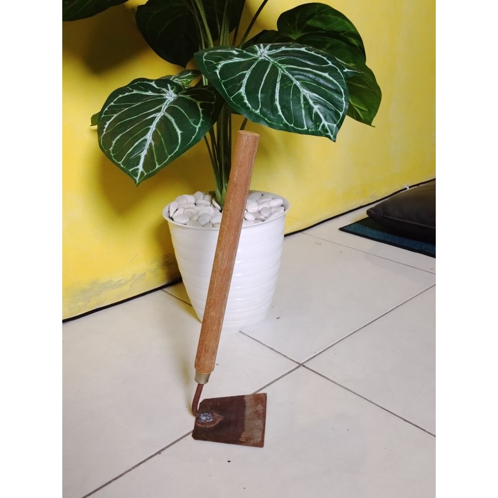 Cangkul mini wangkil koret rumput bahan baja asli
