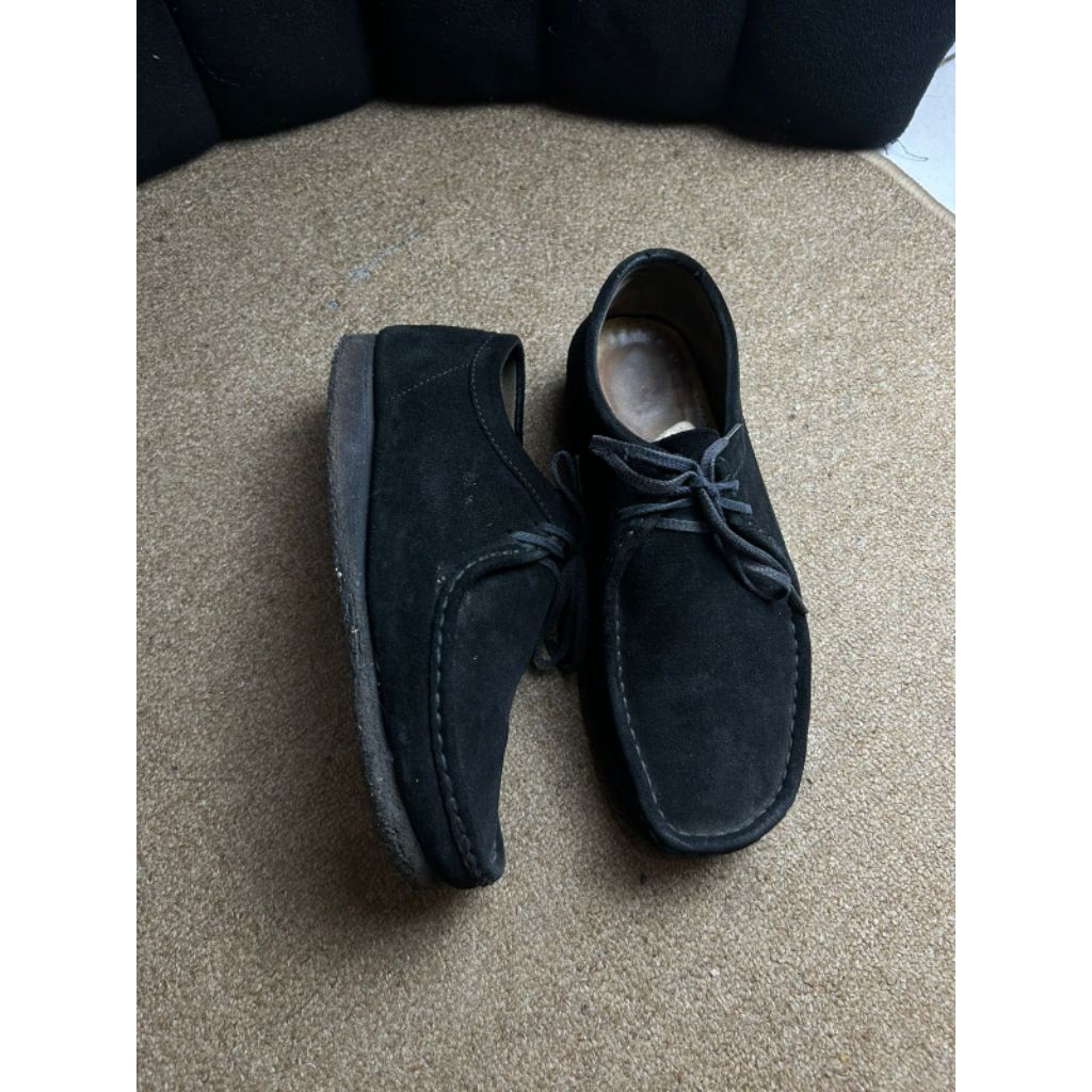 Clarks Wallabee Black Suede