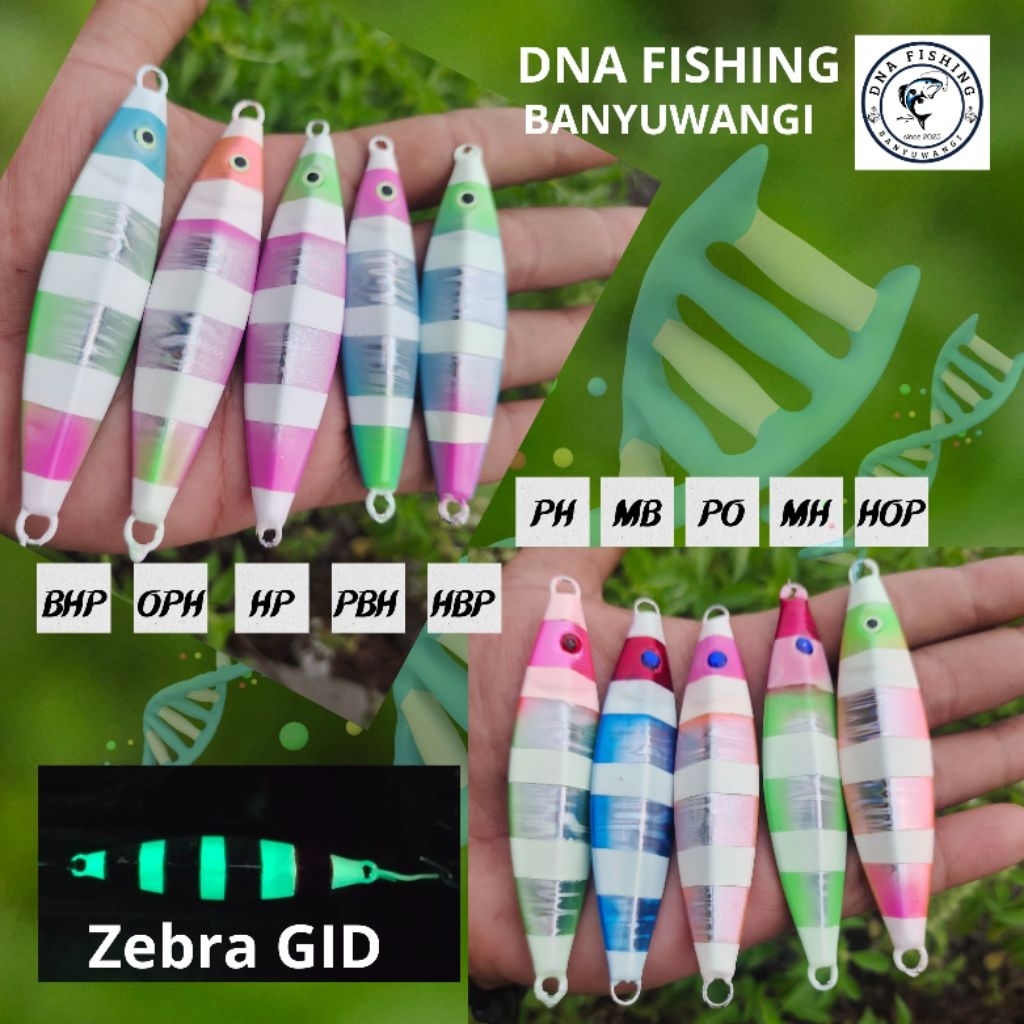 METAL JIG 30 GRAM COPY KOIKA MATA BULAT | FULL FOIL | ZEBRA GID |