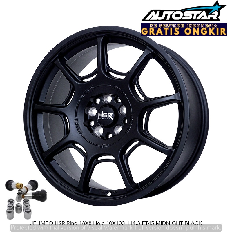 velg mobil racing rally look hsr jelimpo R18 pas buat mobil sienta alltis veloz crv hrv wrv innova