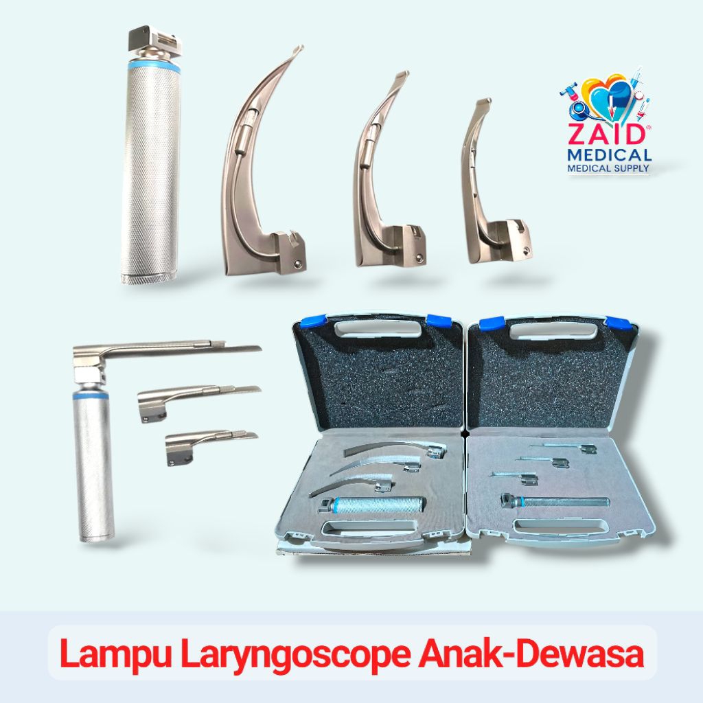 Laryngoscope Anak- dewasa/ Lampu Laryngoscope