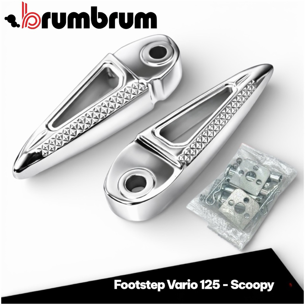 FOOTSTEP BELAKANG SCOOPY , VARIO 125 CHROME