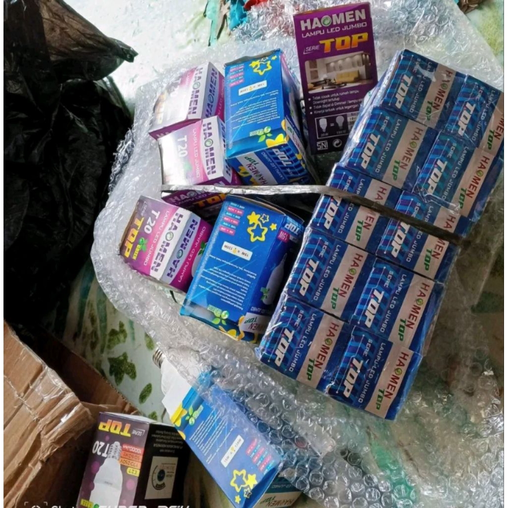 lampu LED Haomen top green