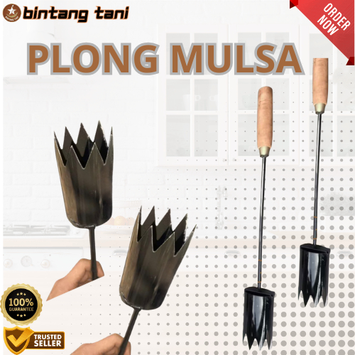 [Bintang Tani] - Plong Mulsa / Alat Pelubang Plastik Mulsa dengan Gagang / Pelubang Mulsa