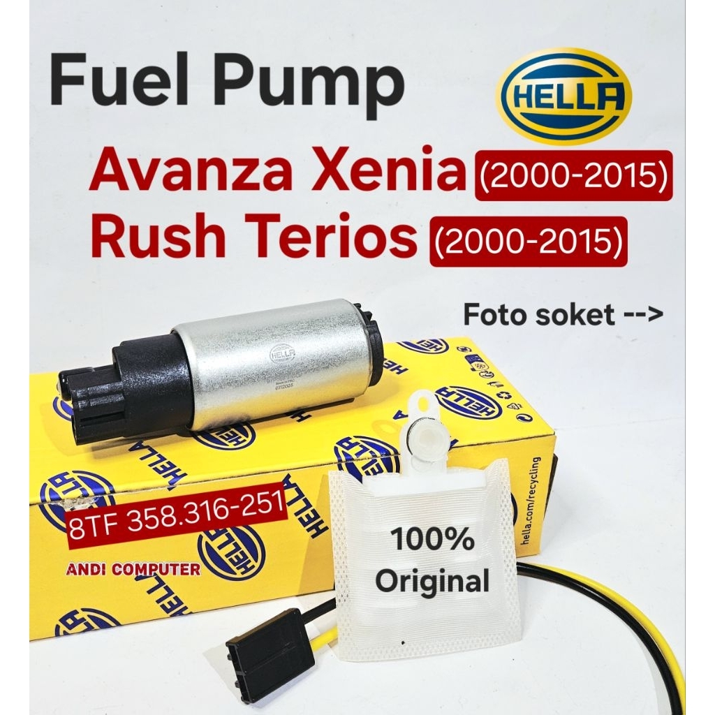 Fuel Pump Pompa Bensin Rotak Avanza Xenia Rush Terios 2006 2007 2008 2009 2010 2011 2012 2013 2014 2