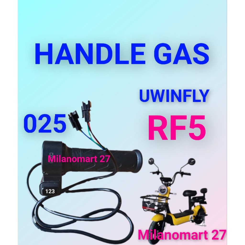 handle gas sepeda listrik uwinfly RF5 throttle gas sepeda listrik uwinfly rf5