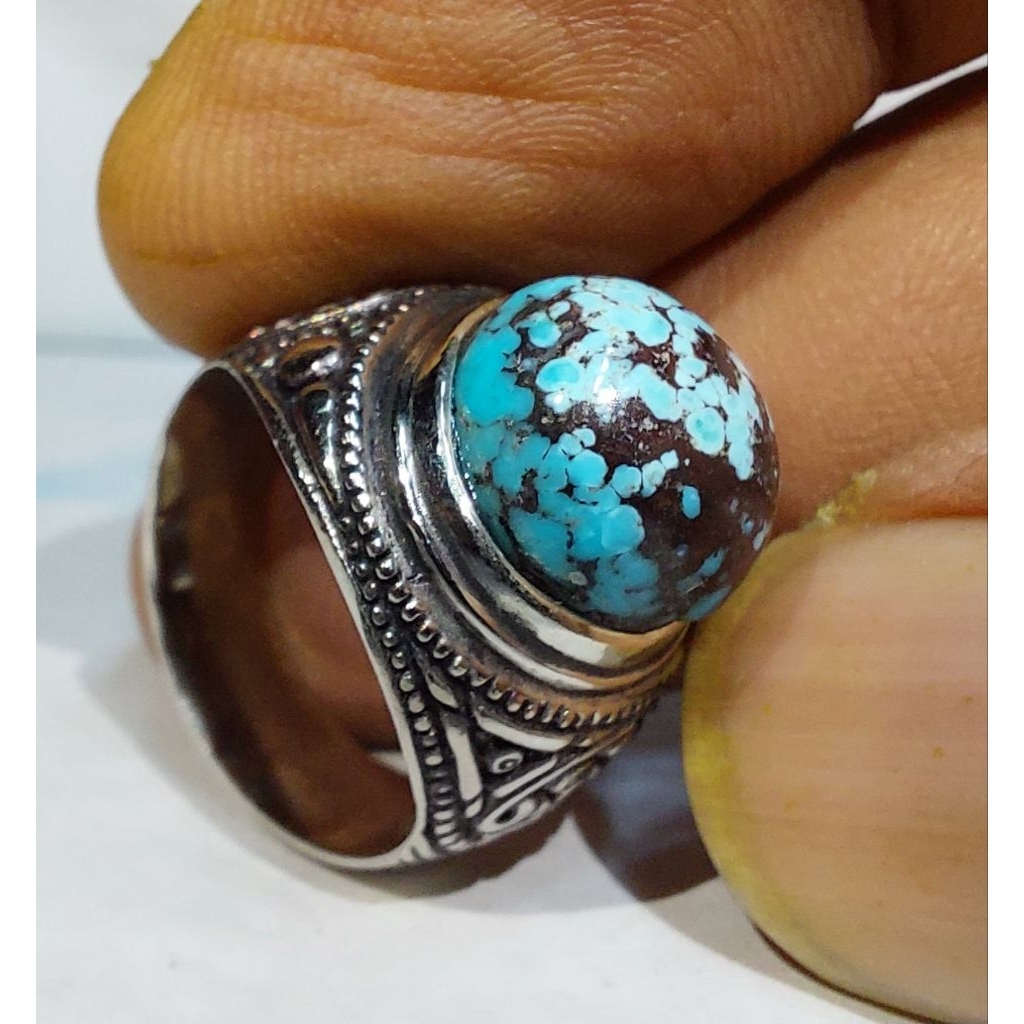 PIRUS PERSIA BIRU LAUT GRADASI EST DIM 12x11,5x8,5 RING 7