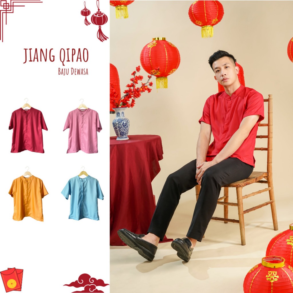 LA LA LAND JIANG QIPAO PRIA | Atasan Imlek Dewasa | Baju Imlek Pria | Baju Hanfu