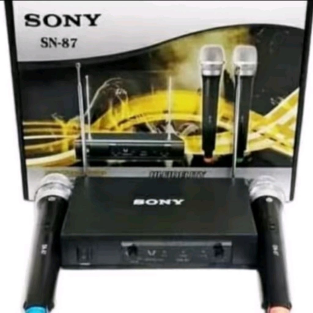 MIKROFON WIRELESS SONY SN 87 MIC HANDHELD 2PEGANG MICROPHONE MIKROFON WIRELESS SONY SN 87 MIC HANDHE