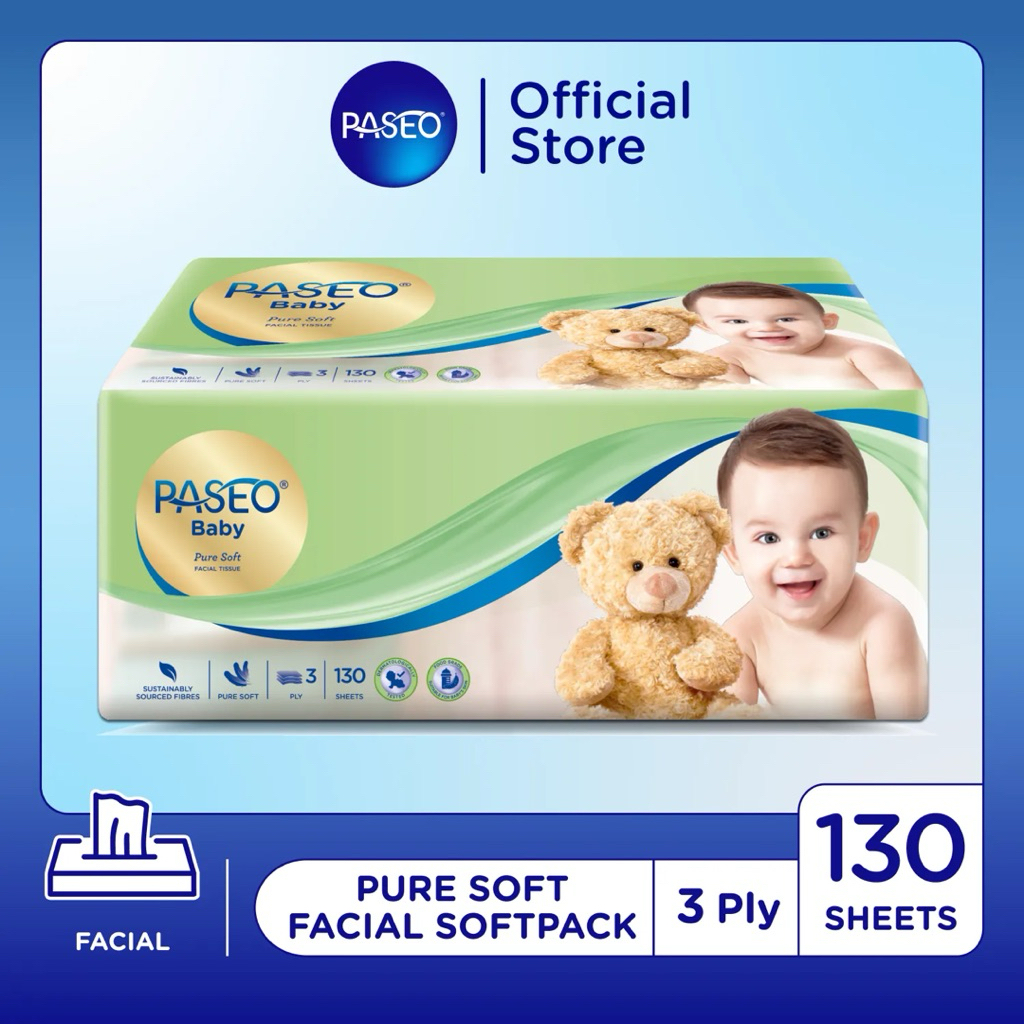 Paseo Baby Tissue Baby Soft Pack 130 Sheet