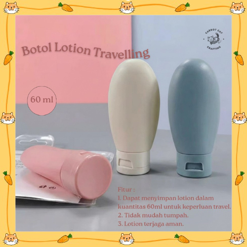 Botol Shampoo Lotion Travelling / Tempat Sabun Cair 60 ML