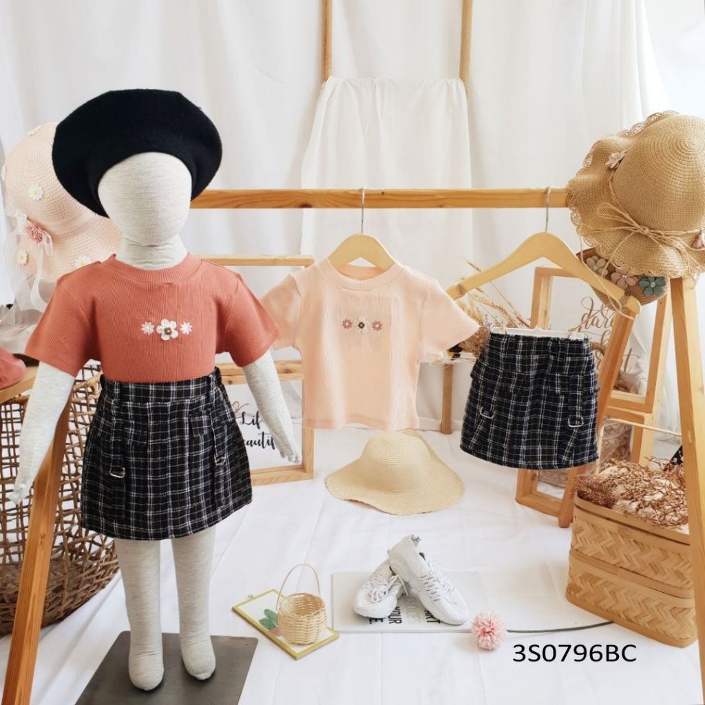 SETELAN CROP ROK GI-DAE 3S0796BC