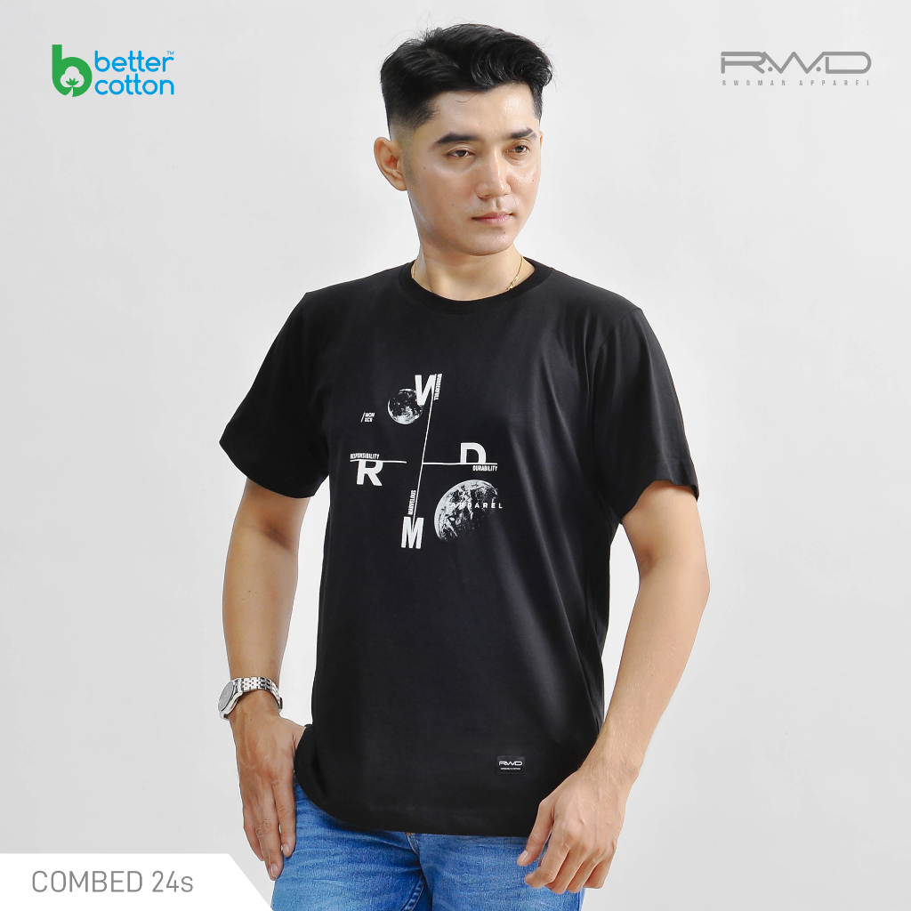 RWDMAN - Cotton BCI T-Shirt Pria Regular Orbit EG-0193
