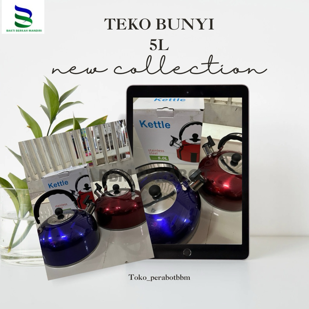 Teko Bunyi/Teko Air/Teko Air Panas/Pemanas Air/5L