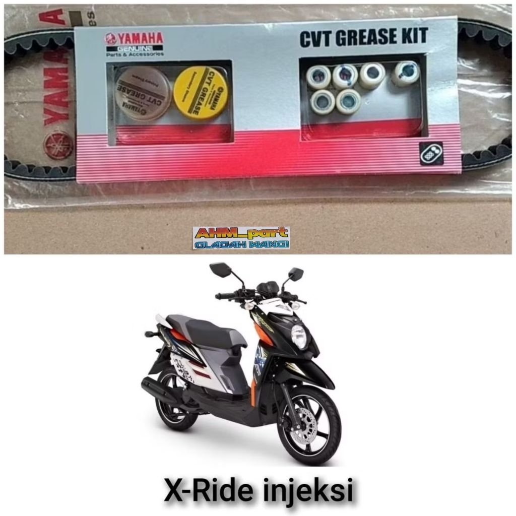 Vanbelt v-belt set + roller X-Ride injeksi 2BU-WE76J-00 ori YAMAHA