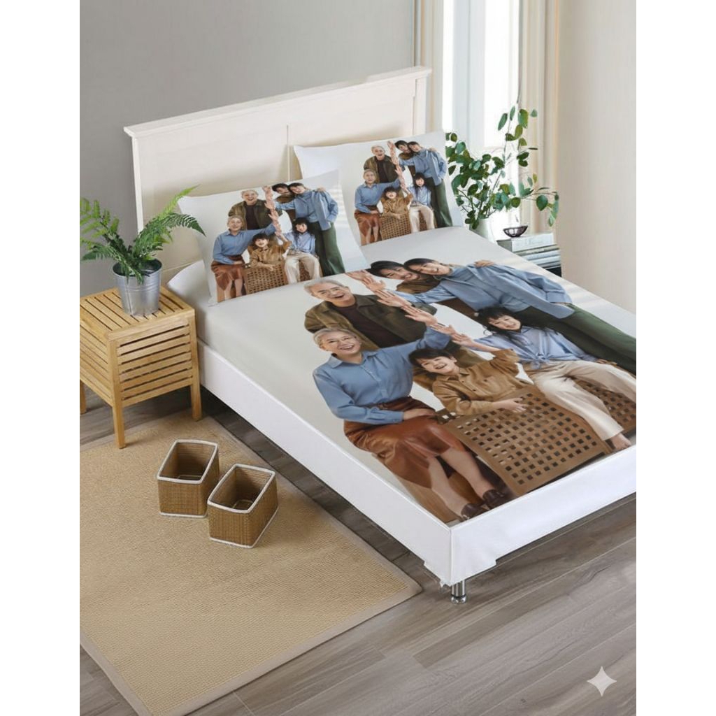 TERMURAH | CUSTOM SPREI GAMBAR SESUAI KEINGINAN,SPREI REQUEST GAMBAR SUKA SUKA