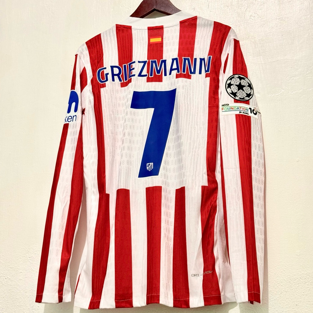 JERSEY ATLETICO MADRID HOME PLAYER ISSUE 2025/2026 UCL VERSION