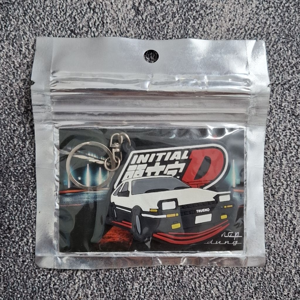 Ganci Anime Initial D AE86 Trueno Takumi Gantungan Kunci