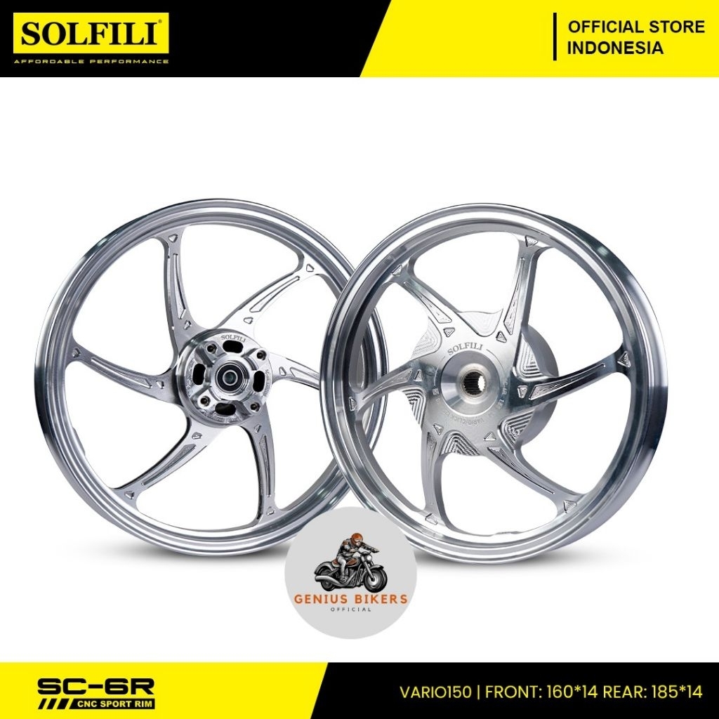 velg racing solfili vario125 150 ring 14 185×14 belakang/160x14 depan