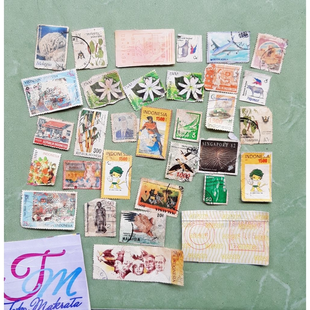 perangko bekas murah dijual sepaket