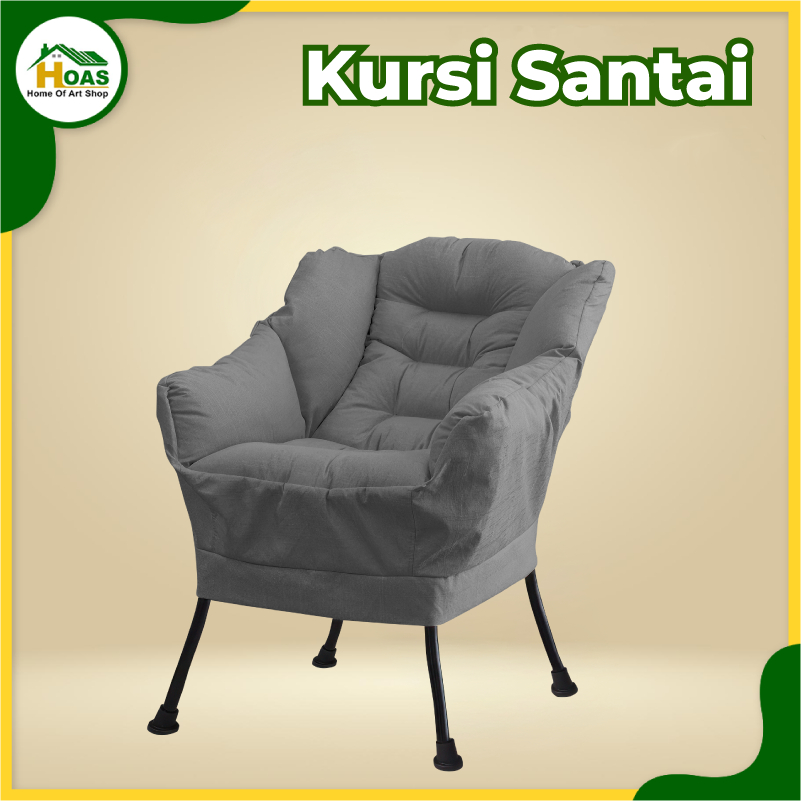 Hoas Official Shop Kursi Sofa Minimalis Sofa Single Modern Kursi Santai Kursi Malas Sandaran Tebal