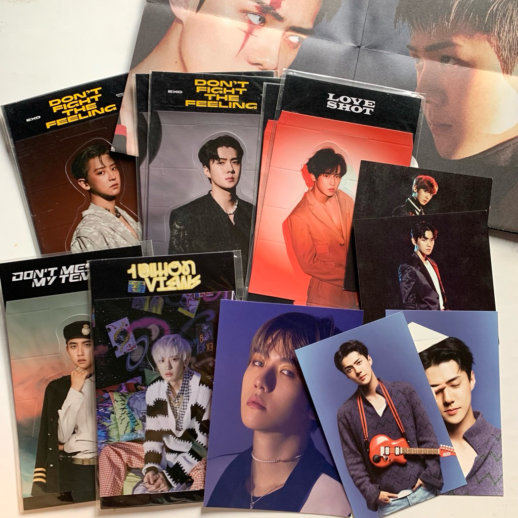 exo baekhyun chanyeol d.o. do kyungsoo sehun official md goods merchandise hologram standee love sho