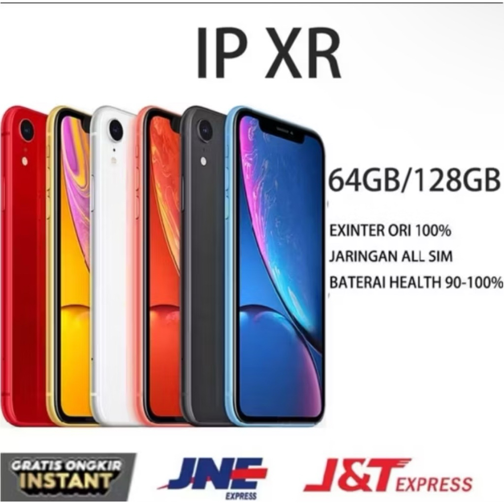 IPHONE XR SECOND ORIGINAL FULLSET 64GB/128GB KONDISI MULUS SEPERTI BARU