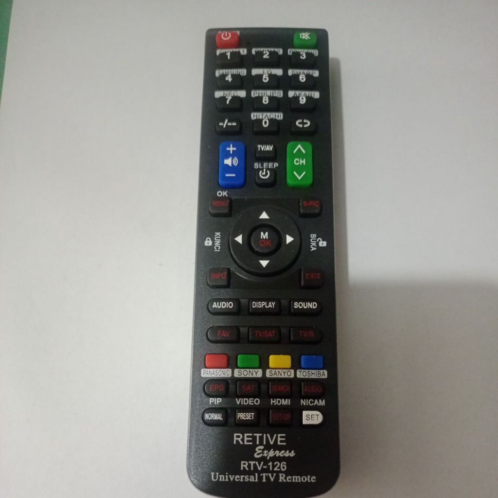 remote retive RTV 126 universal Tv remote