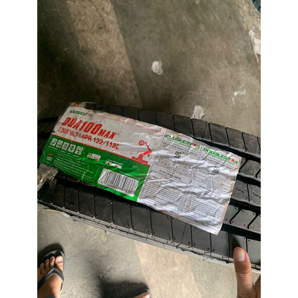 BAN TRUCK DUBLE ENGKEL - DOUBLE STAR DUA100MAX 750 R16 - BAN KAWAT
