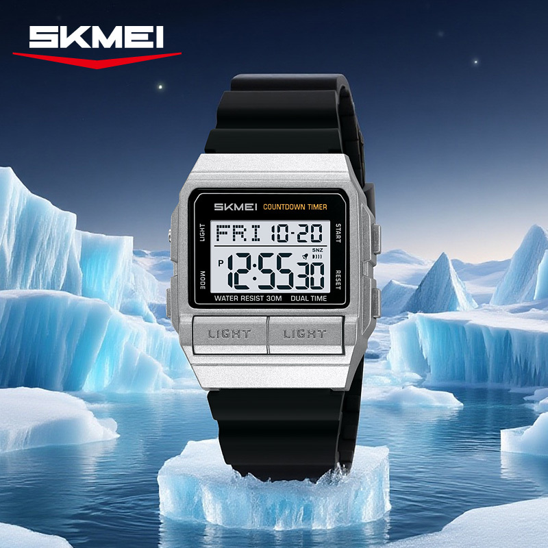 SKMEI 2475 Jam Tangan Pria Digital Karet Silicon Anti Air