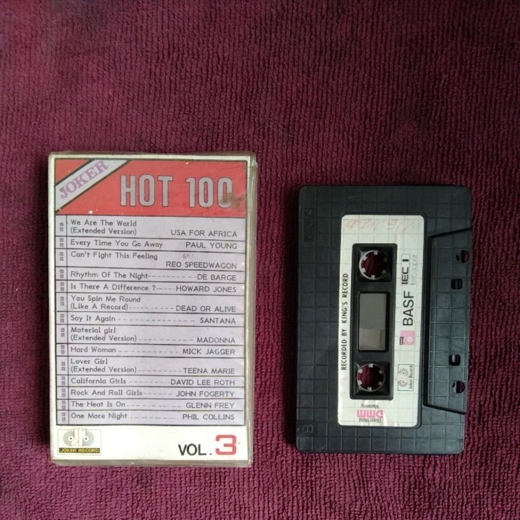 KASET PITA LAGU BARAT HOT 100 JADUL
