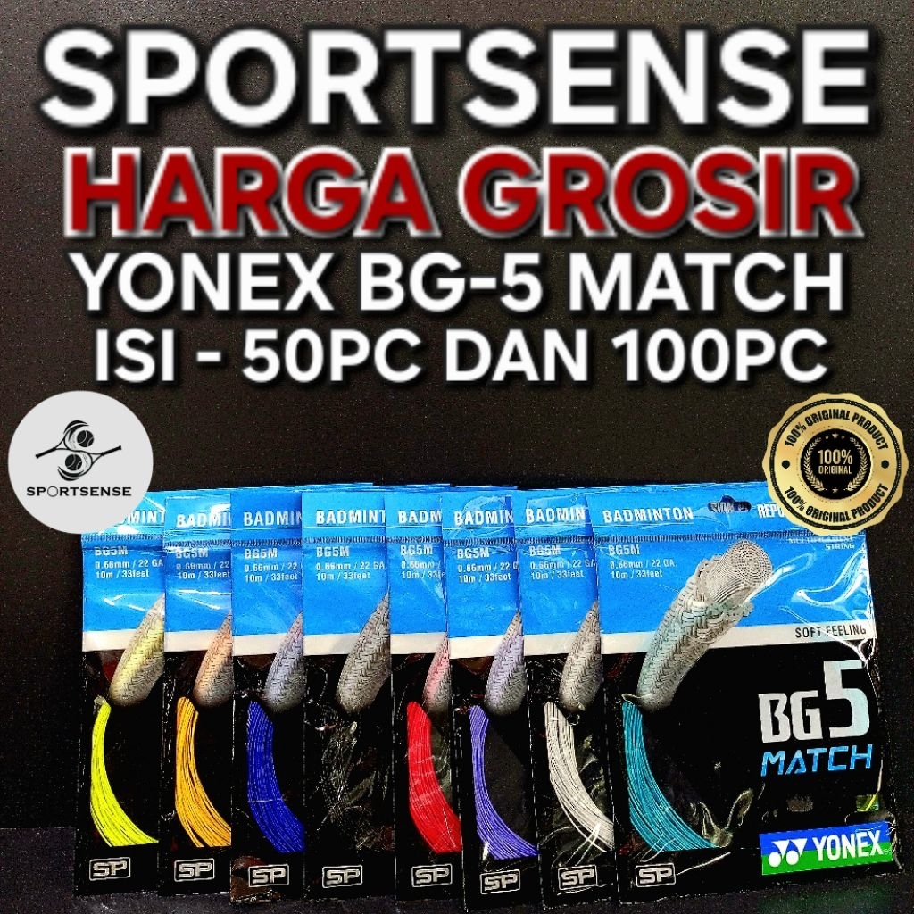 HARGA GROSIR Senar Badminton Yonex BG 5 MATCH Bg5 Match Original SP