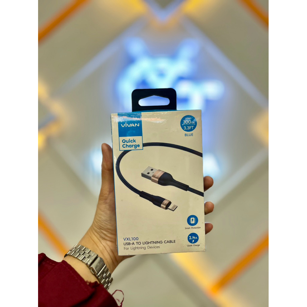 KABEL DATA USB-A TO LIGHTNING VIVAN VXL100
