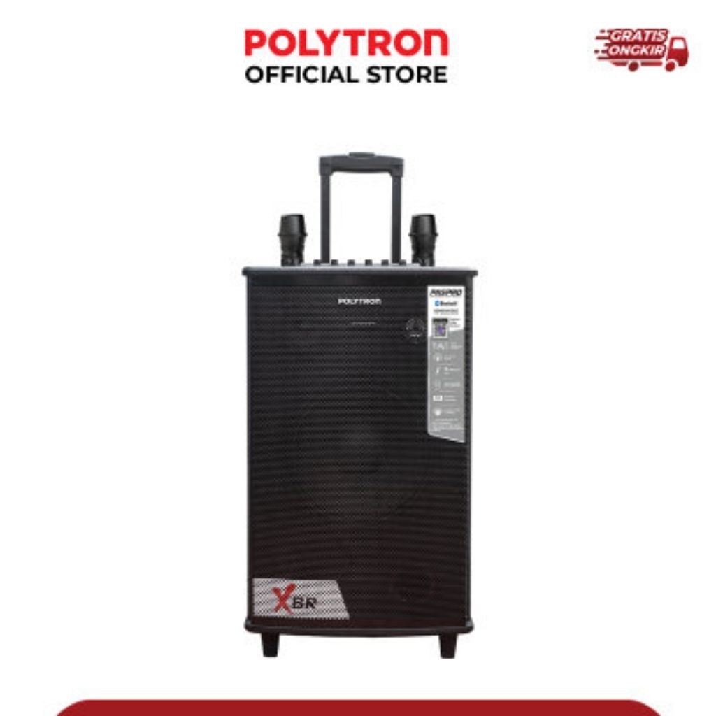 Speaker Bluetooth Trolley POLYTRON PASPRO15F7 | 15" Woofer | XBR