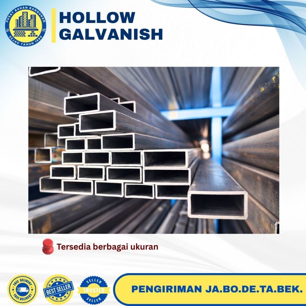 HOLLOW BESI GALVANISH RANGKA ATAP | 4X4 (0.6) PANJANG 4 METER