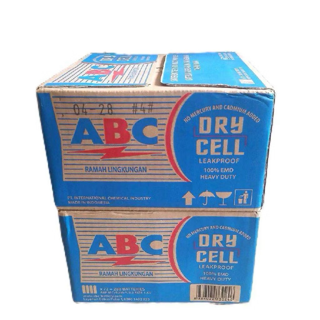 BATERAI ABC AA A2 1 KARTON ISI 288