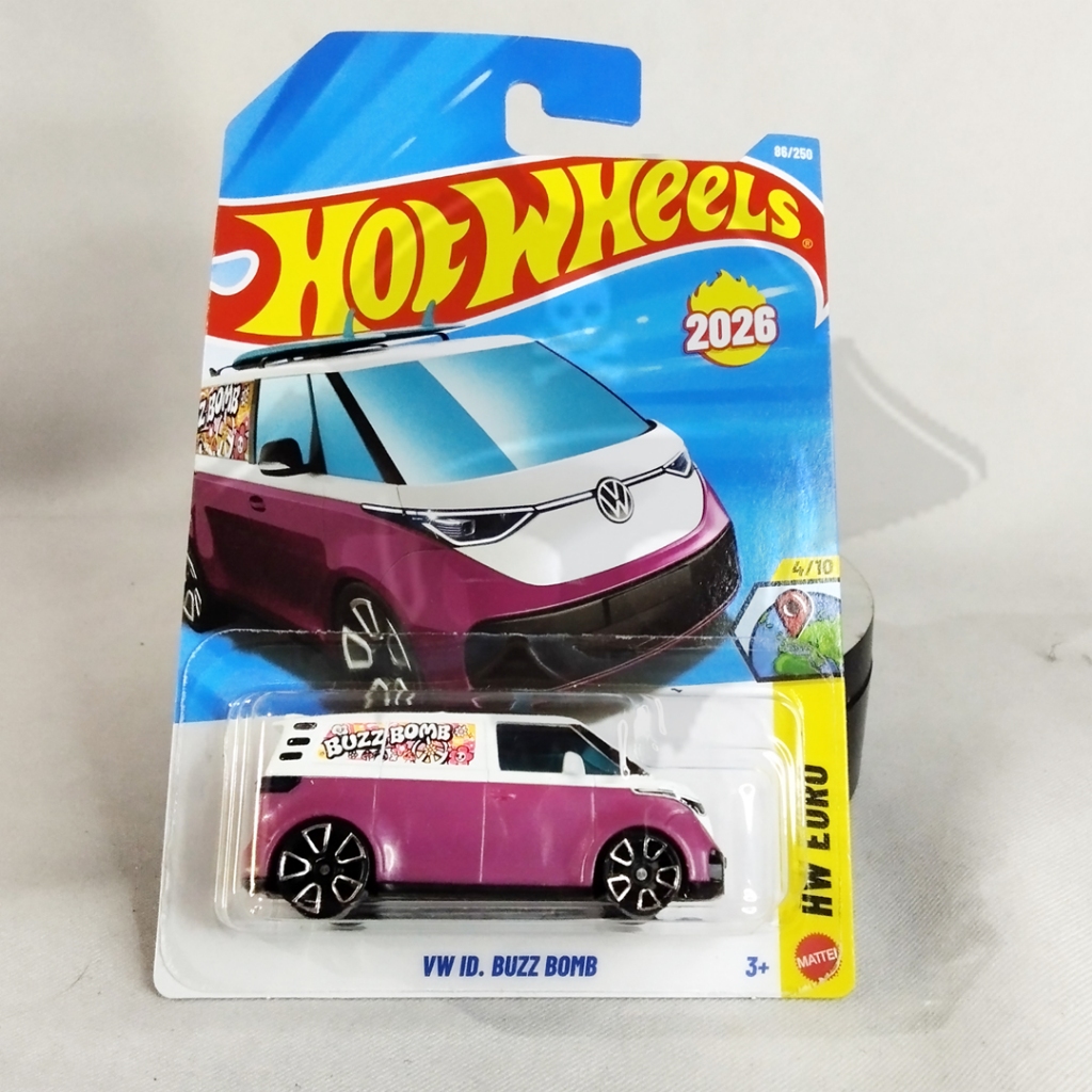 DIECAST HOTWHEELS REAL CARS VW ID. BUZZ BOMB, HOTWHEELS VW