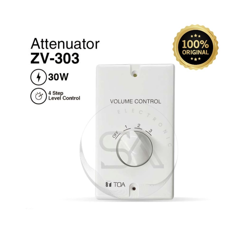 Attenuator Volume control TOA ZV 303 30watt