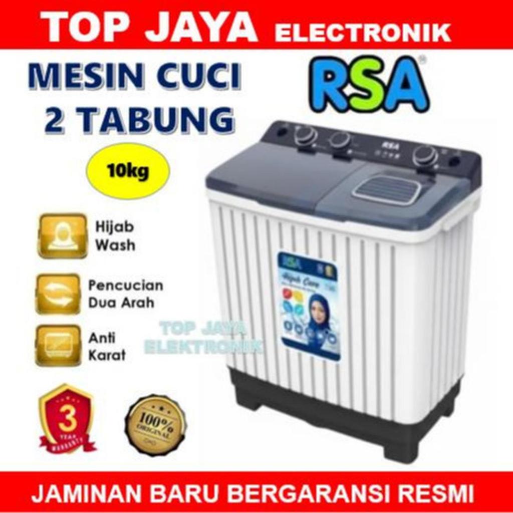 MESIN CUCI RSA 10KG 2 TABUNG/RSA MESIN CUCI 10KG 2 TABUNG WM TT100 NEW SERIES