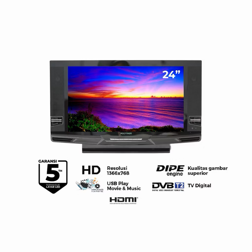 Led TV TAbung 24 inch PLD 24V223 Digital Ready