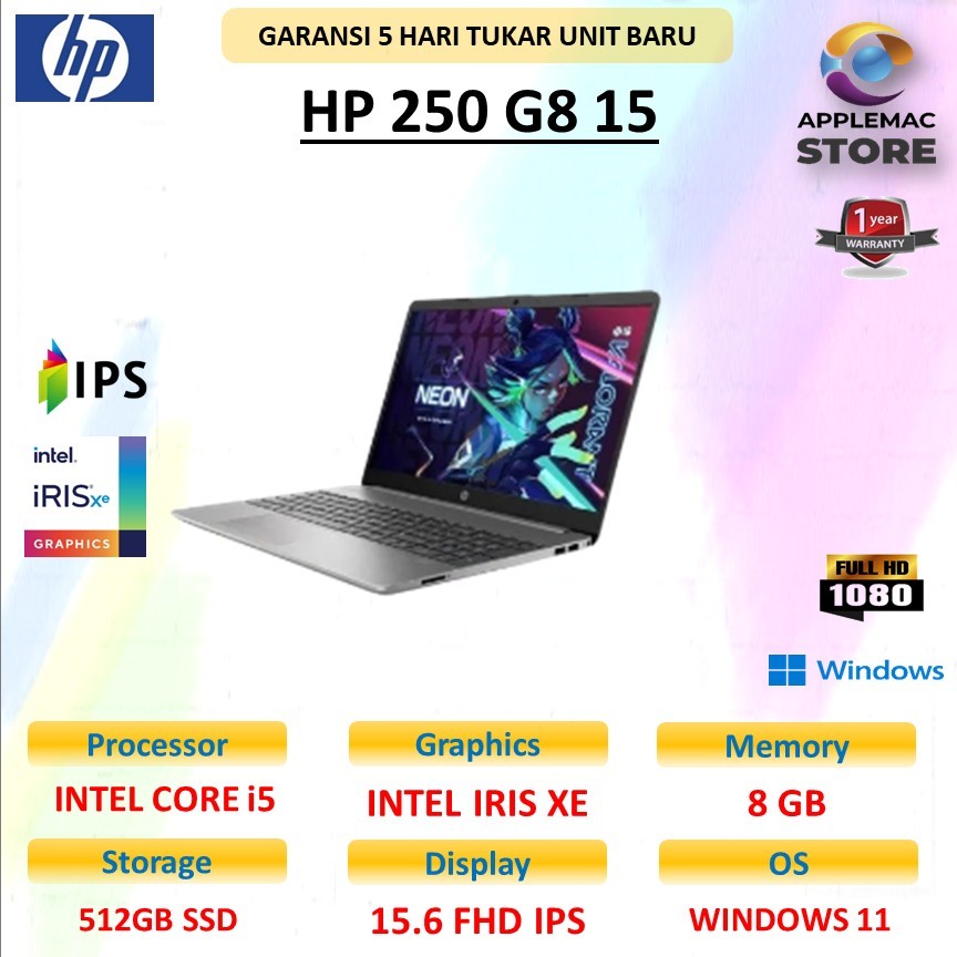 HP 250 G8 I5 1135G7 8GB 256GB W11 15.6FHD