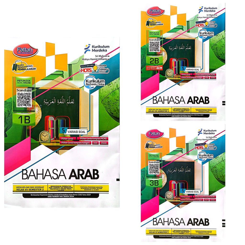 BUKU LKS MTS SMP BAHASA ARAB KELAS 7 8 9 SEMESTER 2 2025-2026 KMA 450 DEEP LEARNING | FATTAH PUTRA N