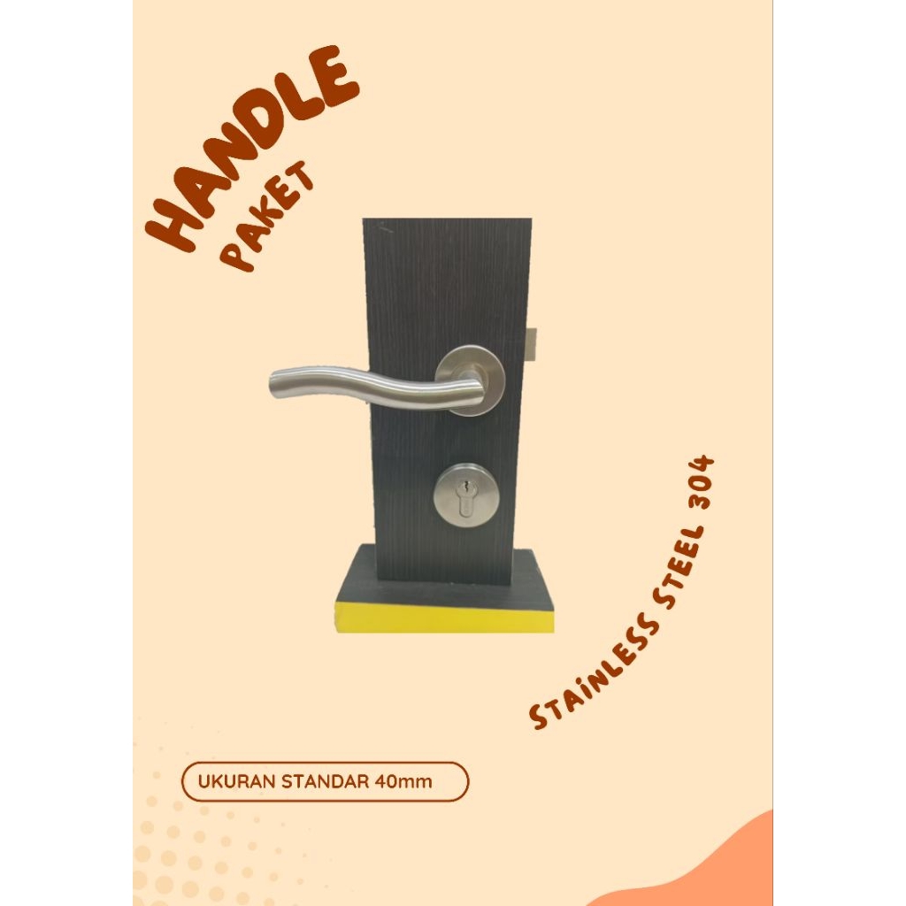 handleset pintu rumah solid 6142 gagang pintu depan rumah handle paket full set gagang handle paket