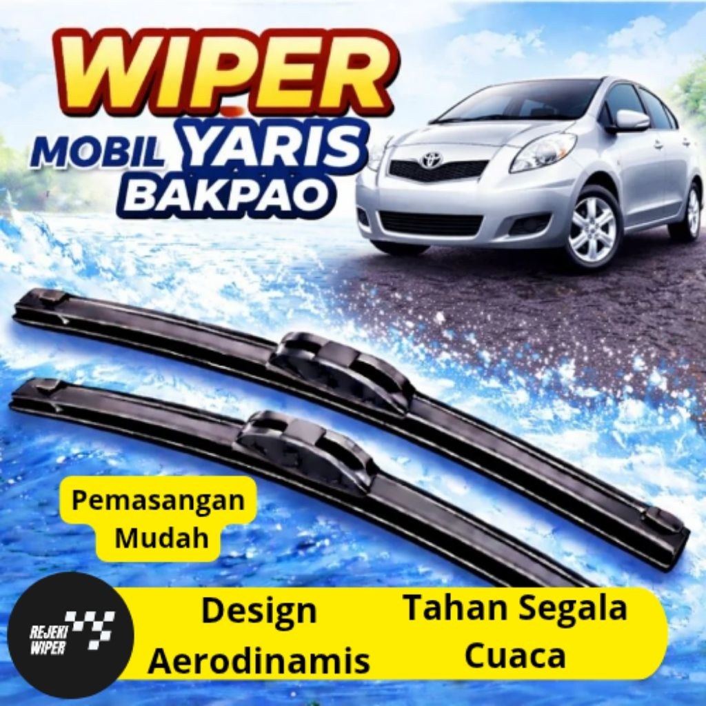 Wiper Frameless Yaris Bakpao Wiper Depan YARIS Bakpao 1 Set